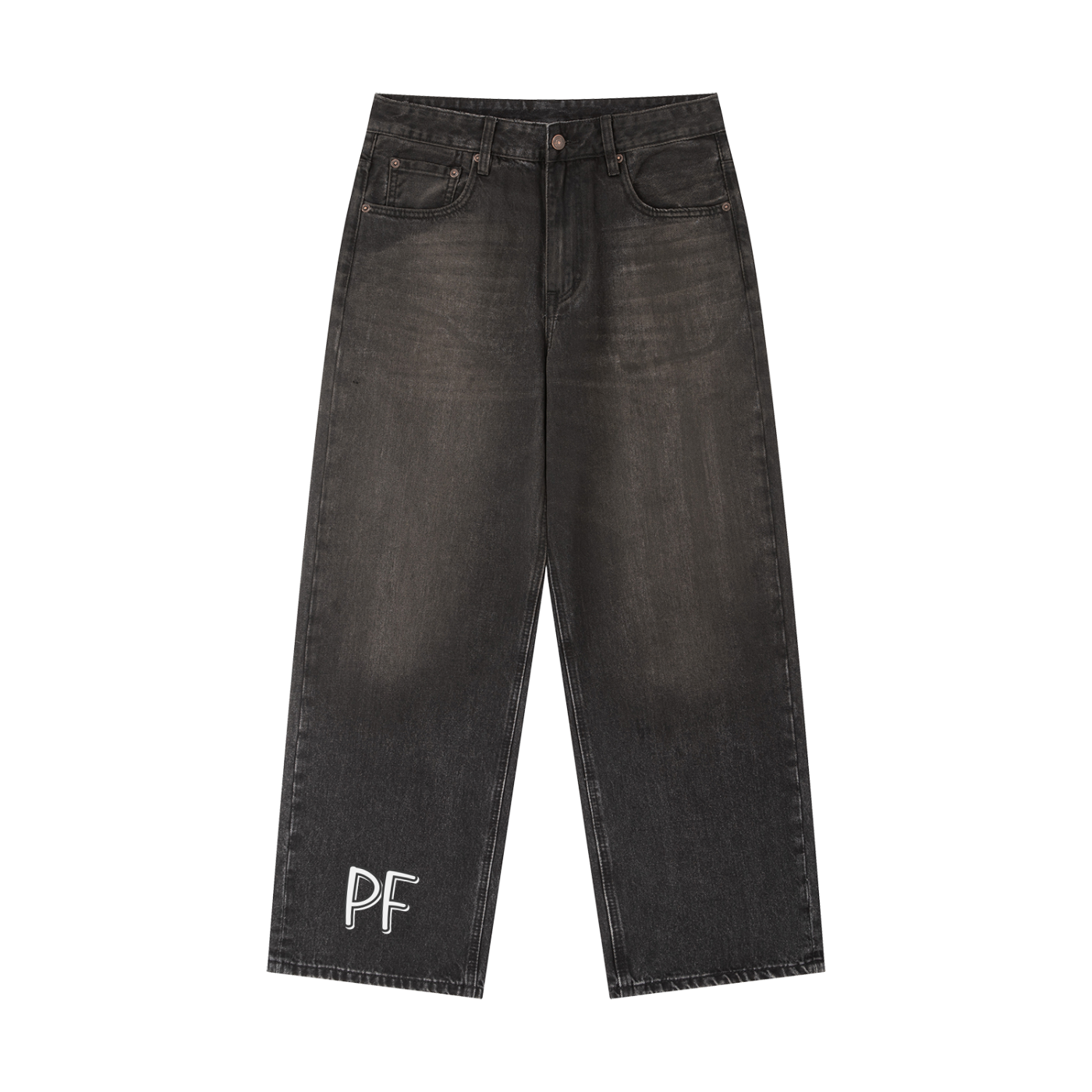Vintage Wash Heavyweight Denim Jeans