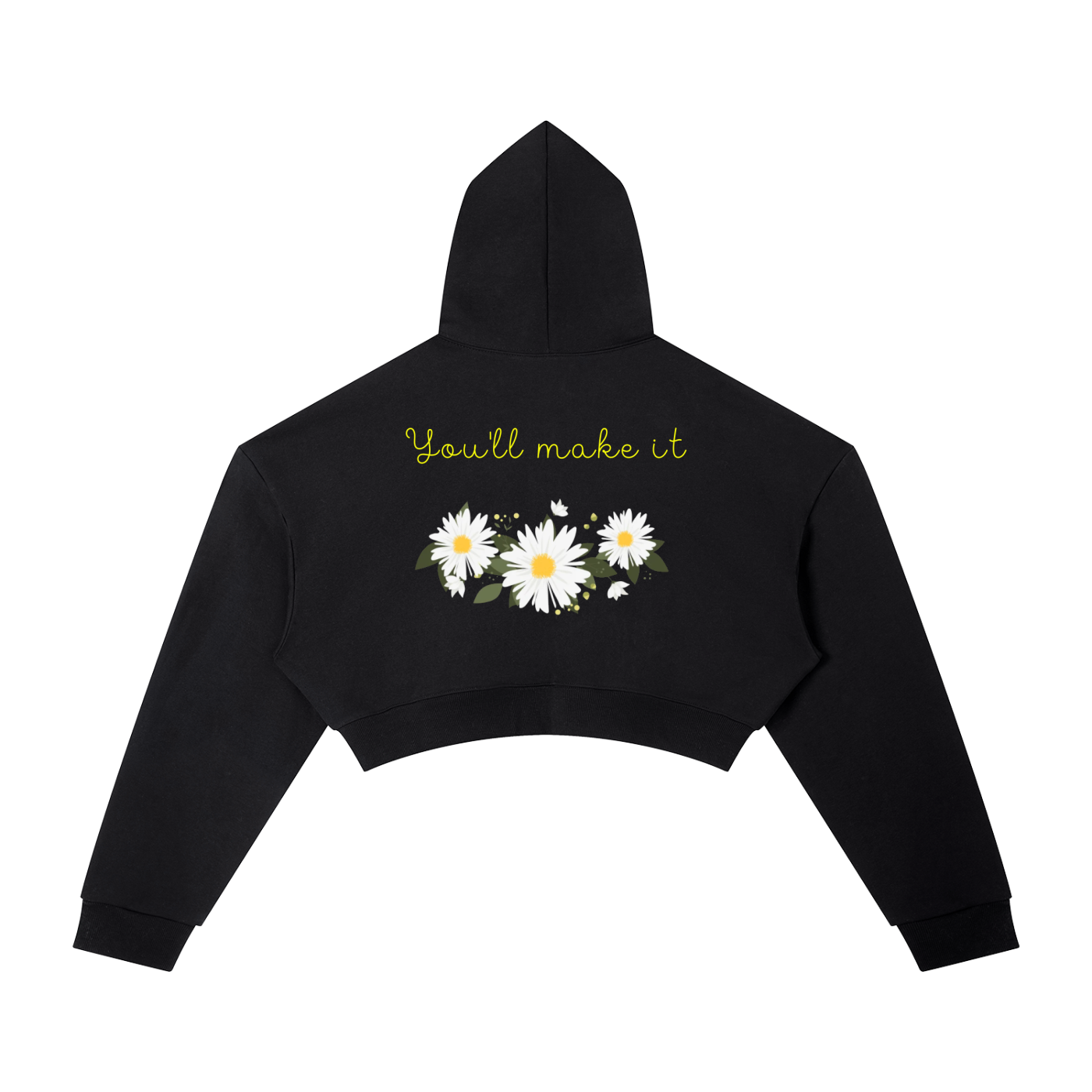 Essential Cropped Hoodie Sunflower
