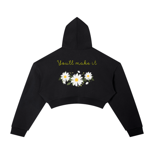 Essential Cropped Hoodie Sunflower