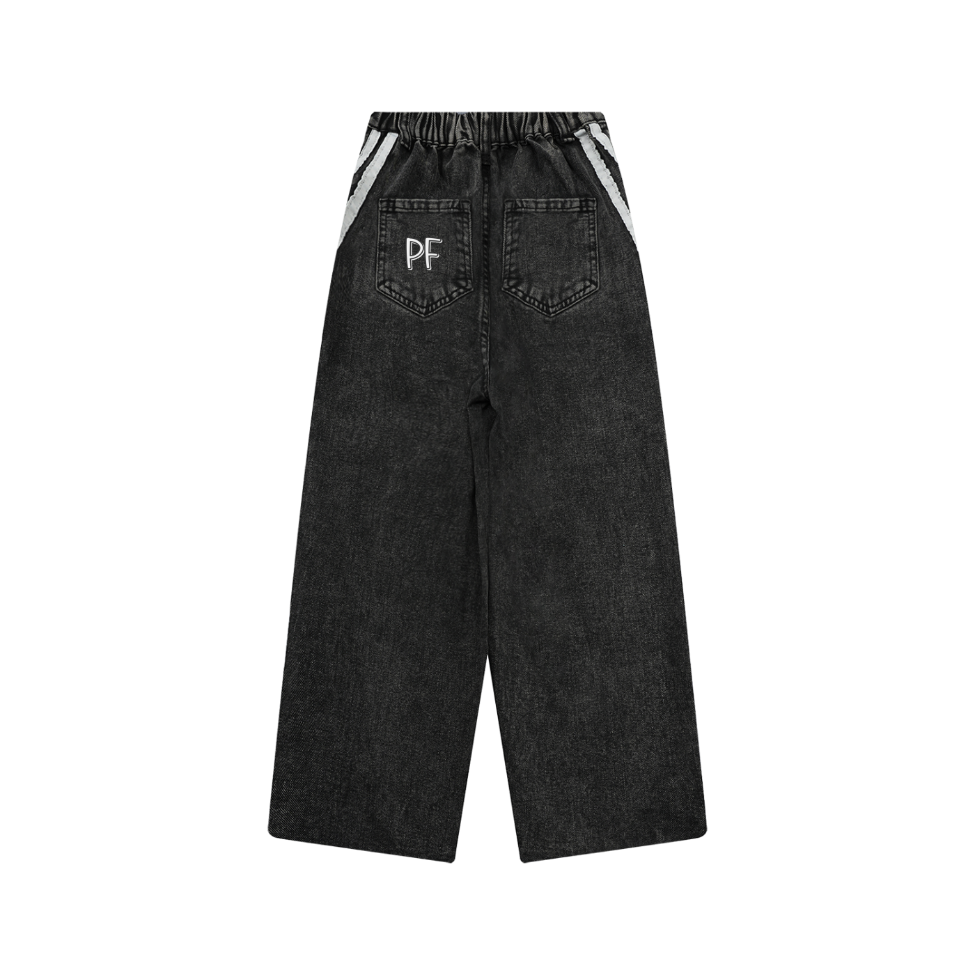 Kid’s Vintage Wash Side Stripe Baggy Jeans