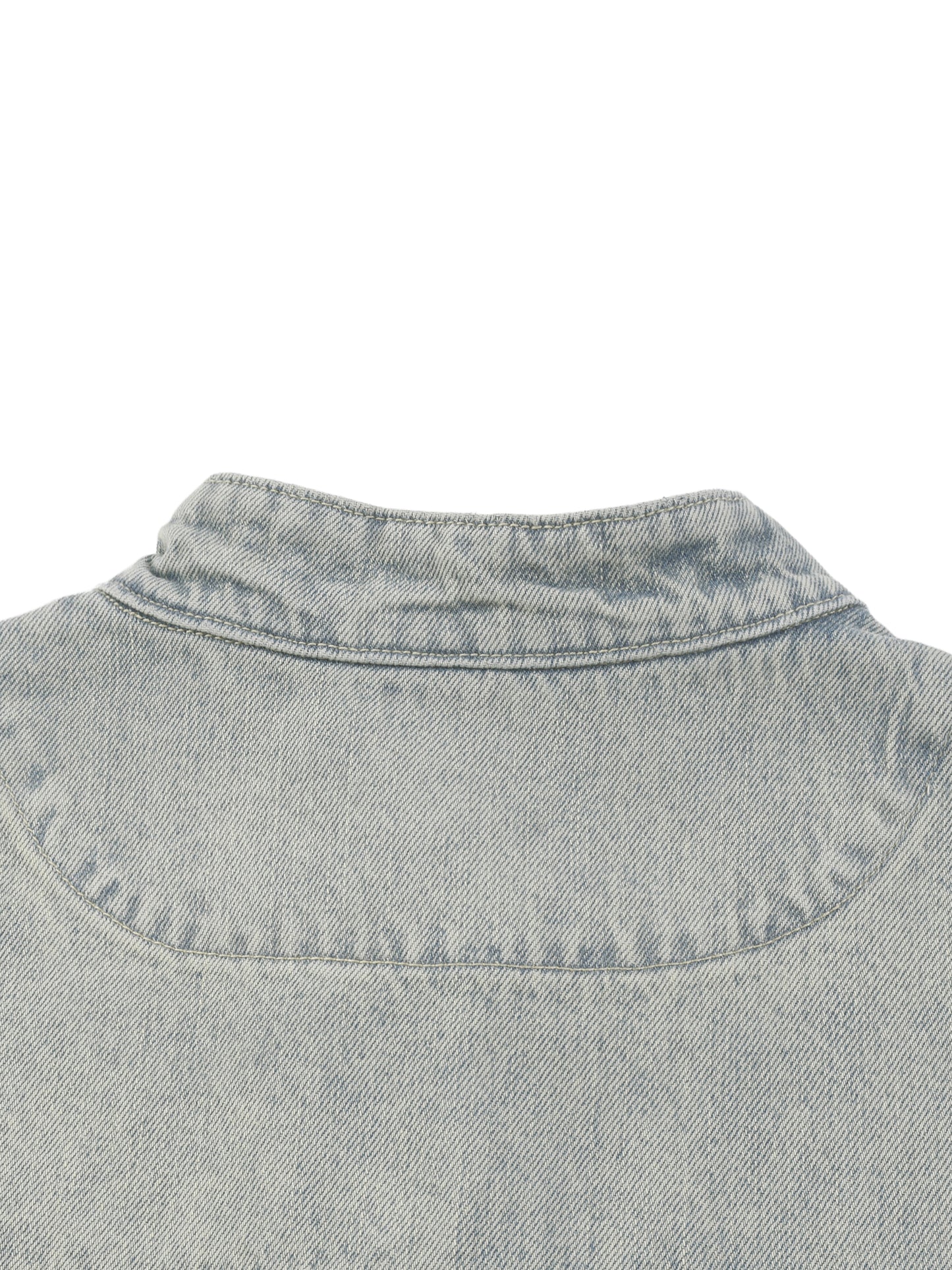 Vintage Wash Zip Denim Jacket