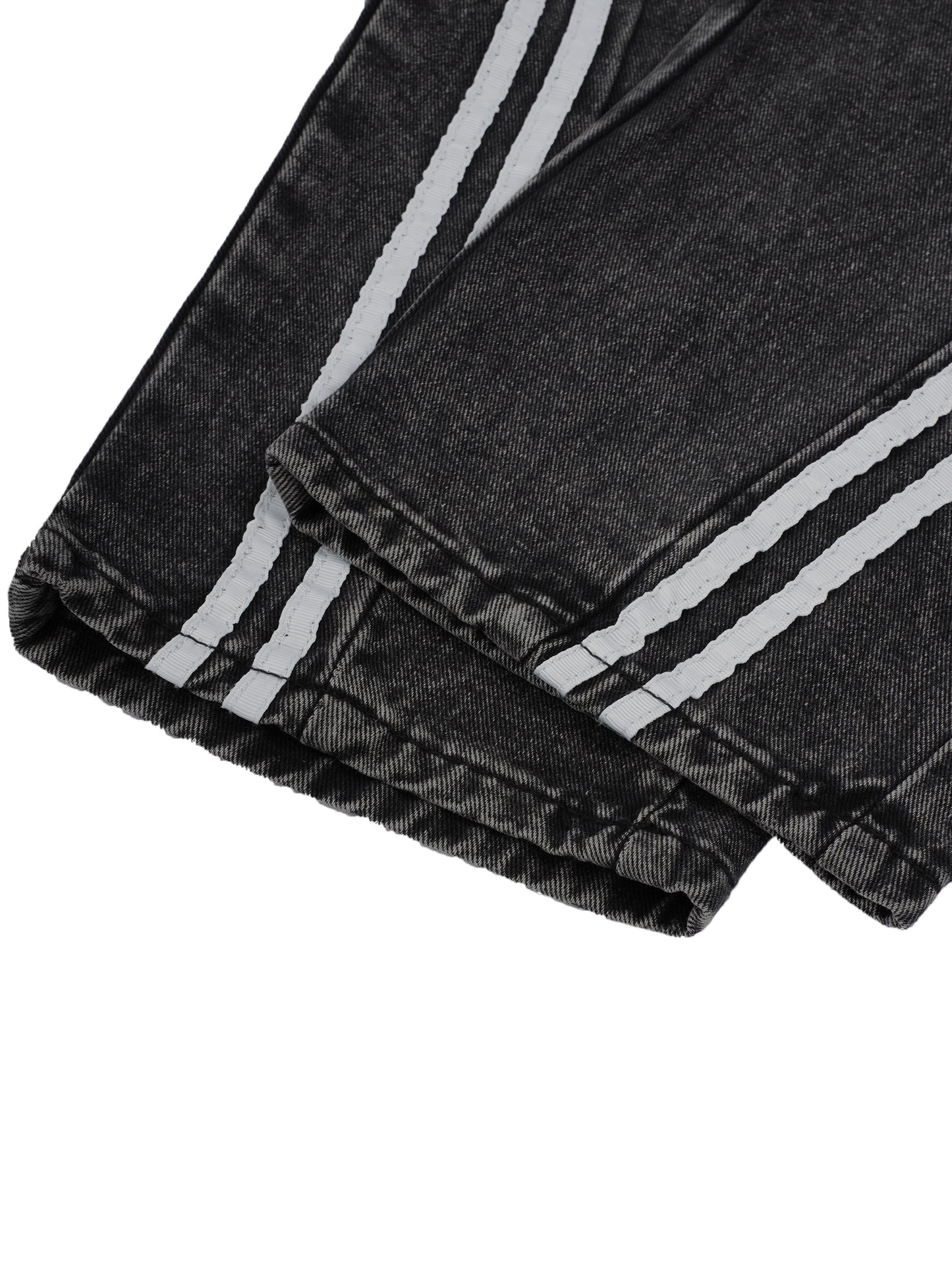 Kid’s Vintage Wash Side Stripe Baggy Jeans
