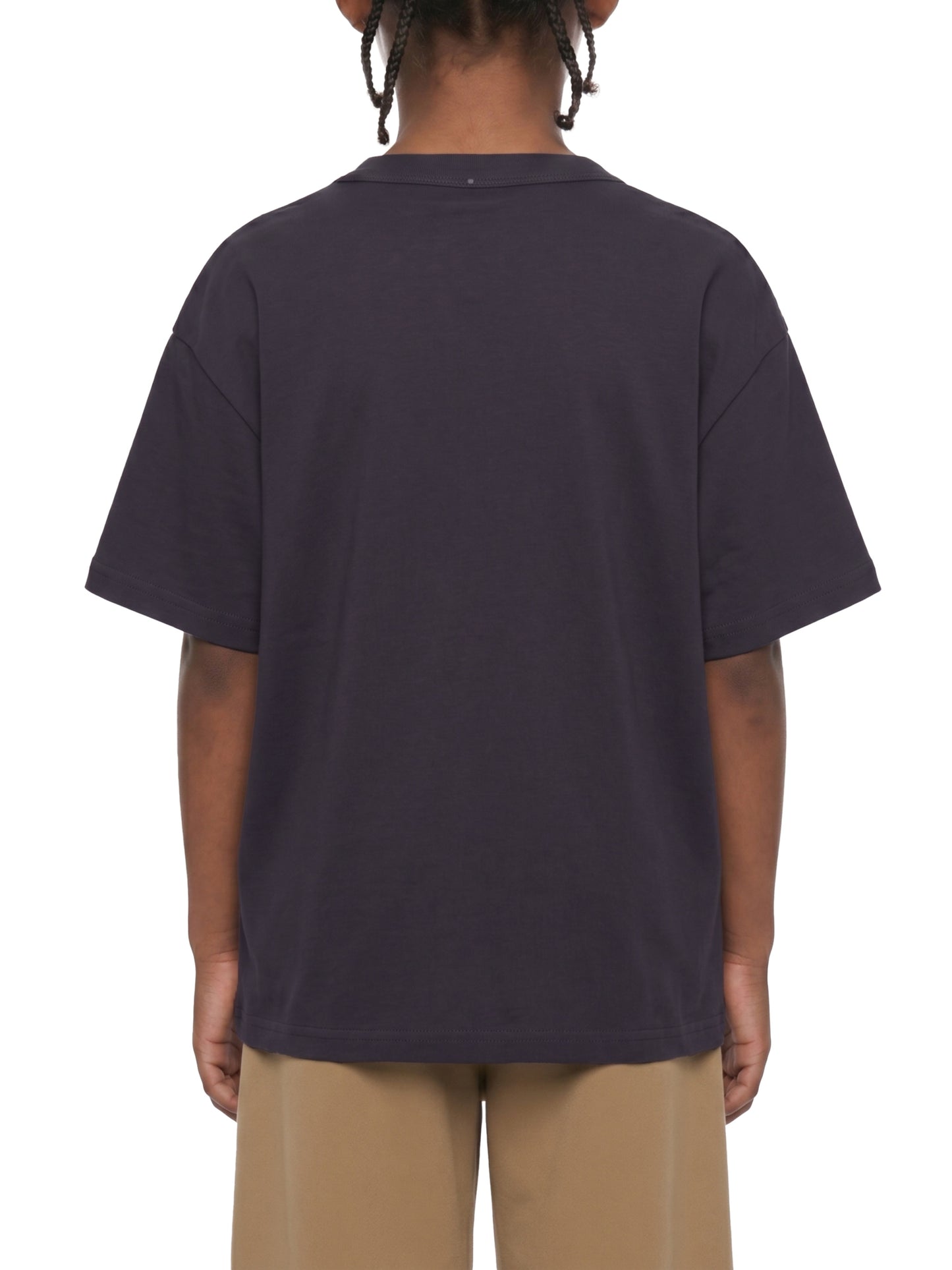 Kid's Loose Fit Drop Shoulder T-Shirt Purple