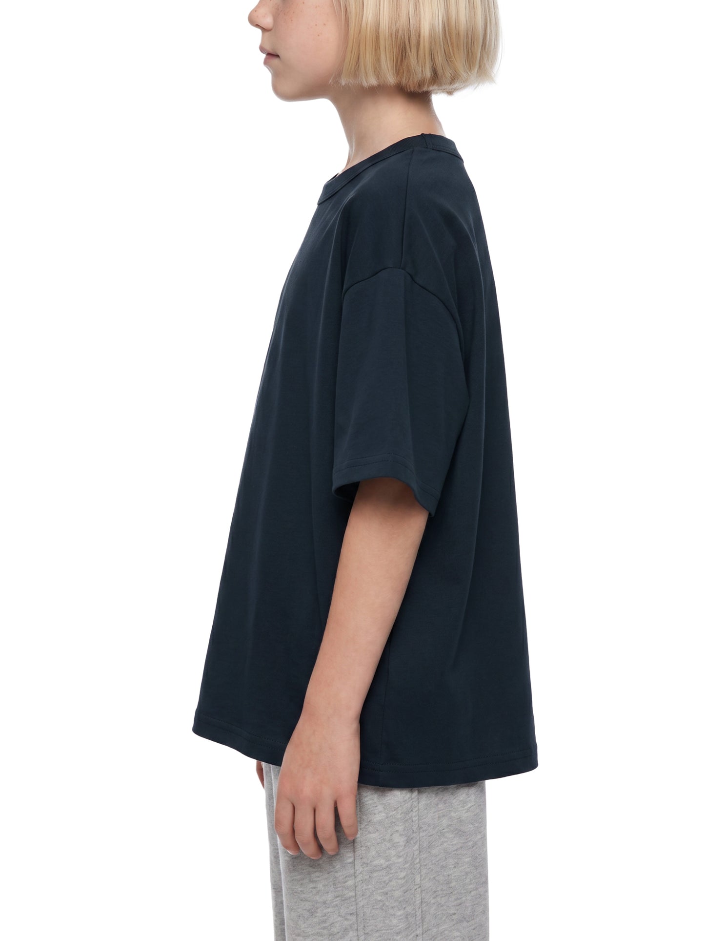 Kid's Loose Fit Drop Shoulder T-Shirt Purple