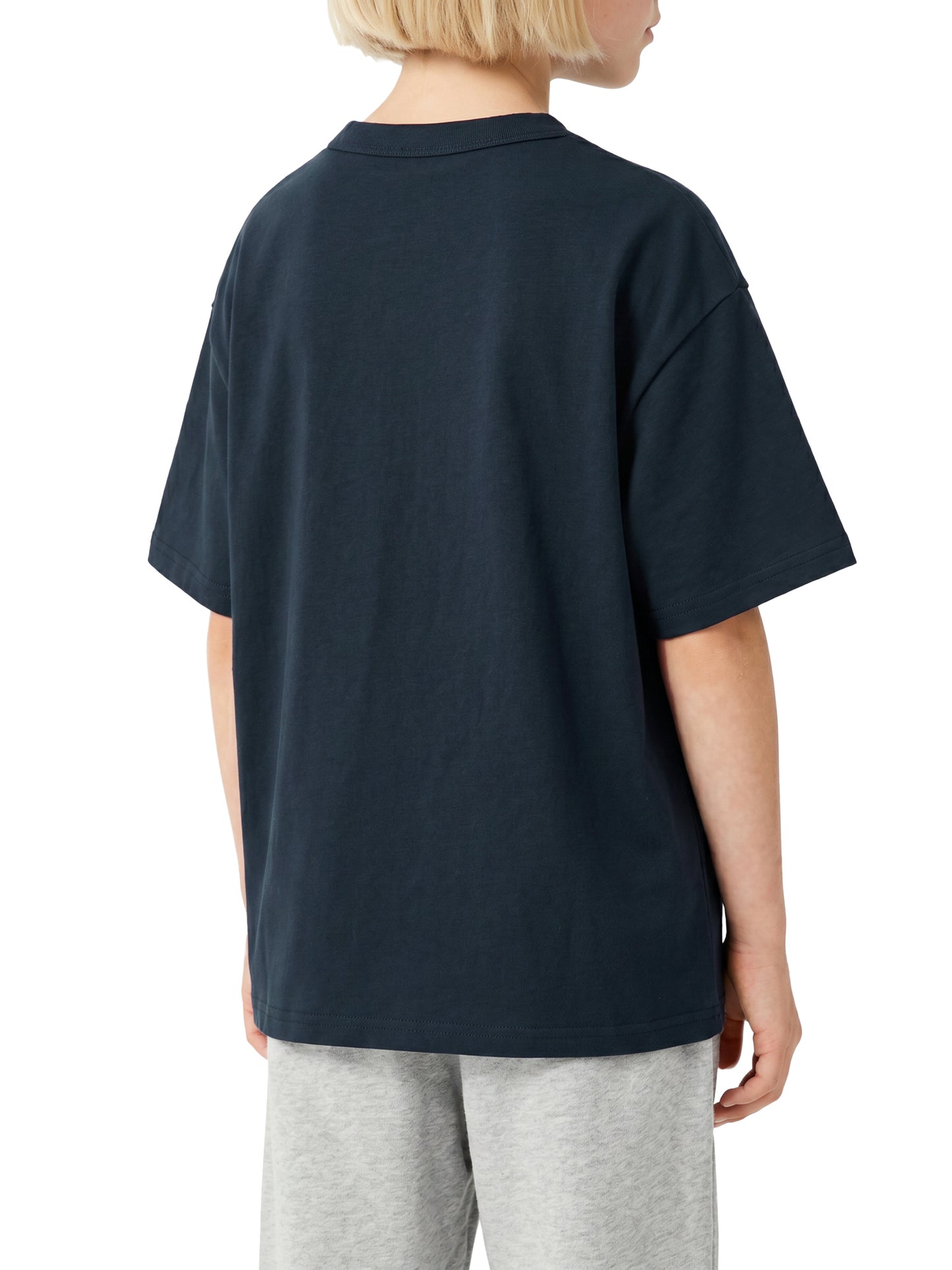 Kid's Loose Fit Drop Shoulder T-Shirt Purple